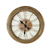 46cm Antique Brown Numeral Wall Clock